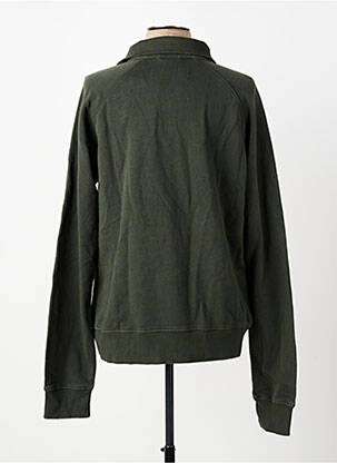 Sweat-shirt stretch manches longues vert IRON AND RESIN homme