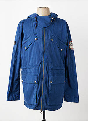 Parka manches longues sans capuche bleu DAYTONA homme