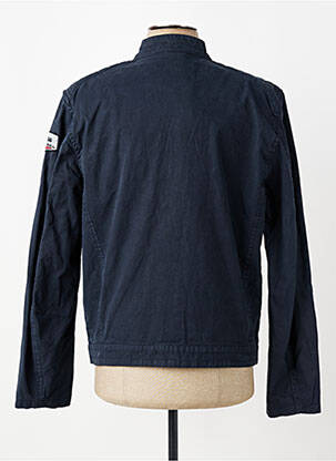 Veste casual fermeture boutonnée sur le devant bleu DAYTONA homme