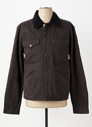 Veste casual fermeture boutonnée sur le devant gris IRON AND RESIN homme