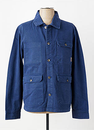 Veste casual fermeture boutonnée sur le devant bleu IRON AND RESIN homme