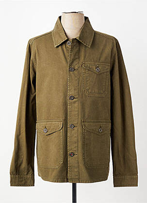Veste casual fermeture boutonnée sur le devant vert IRON AND RESIN homme
