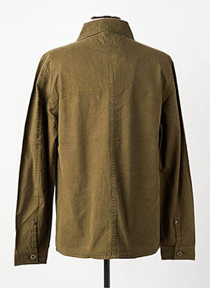 Veste casual fermeture boutonnée sur le devant vert IRON AND RESIN homme