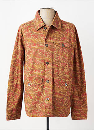 Veste casual fermeture boutonnée sur le devant orange IRON AND RESIN homme