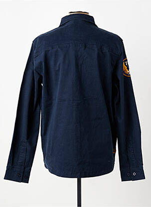 Veste casual fermeture boutonnée sur le devant bleu DAYTONA homme