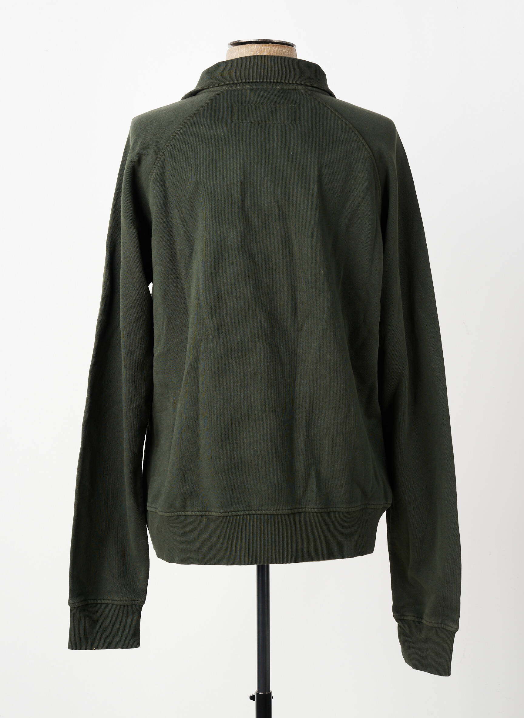Sweat-shirt stretch manches longues vert IRON AND RESIN homme