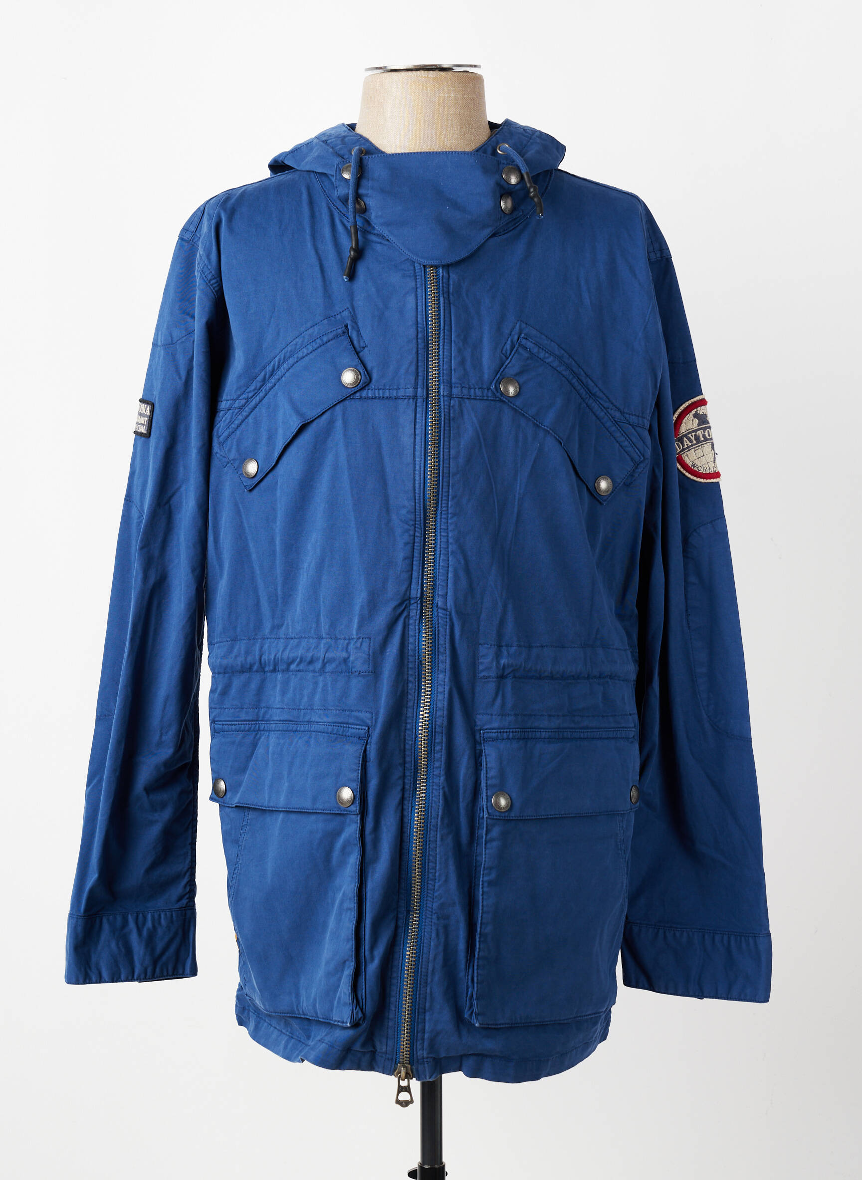 Parka manches longues sans capuche bleu DAYTONA homme