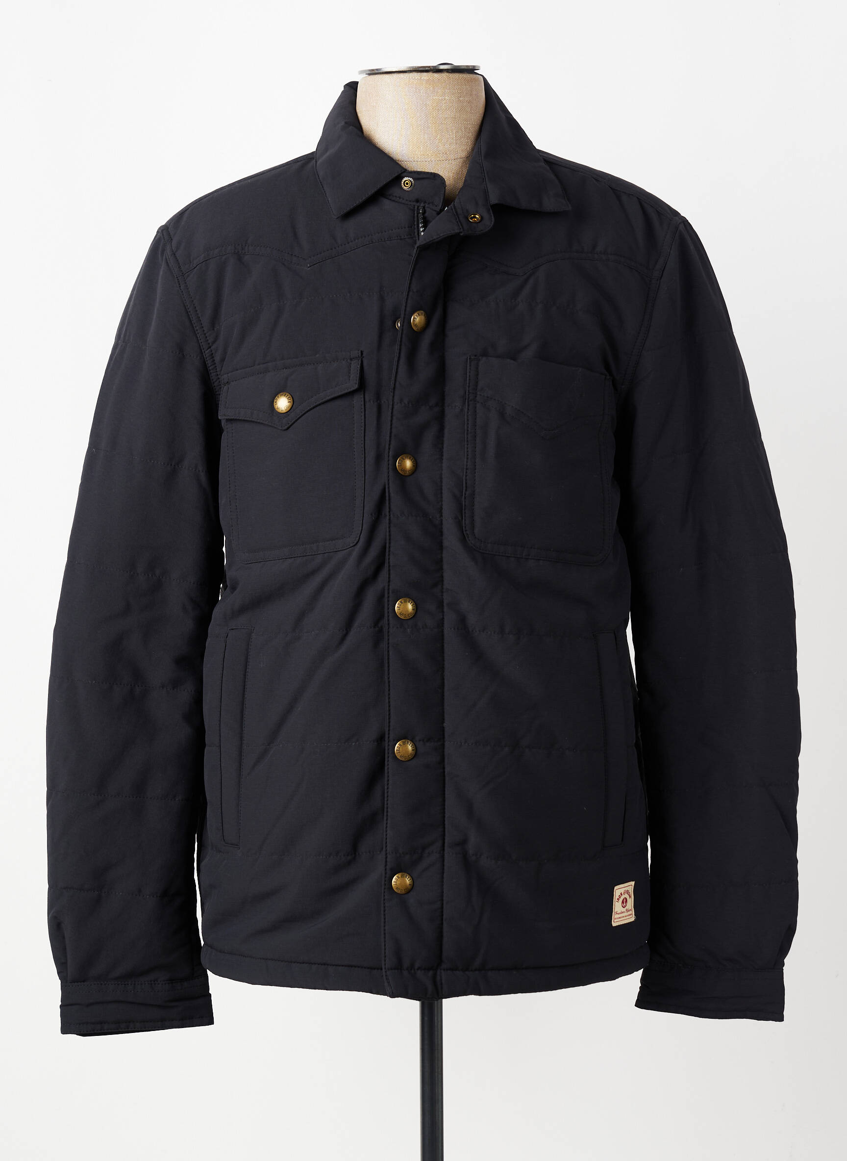 Doudoune manches longues sans capuche noir IRON AND RESIN homme