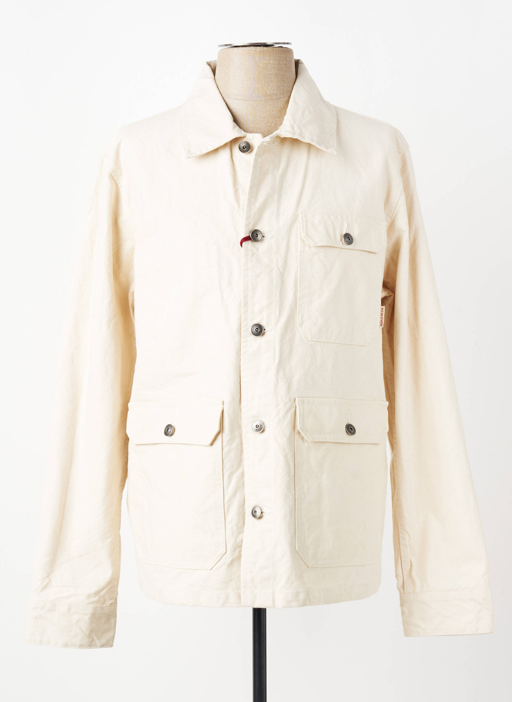 Veste casual fermeture boutonnée sur le devant beige IRON AND RESIN homme