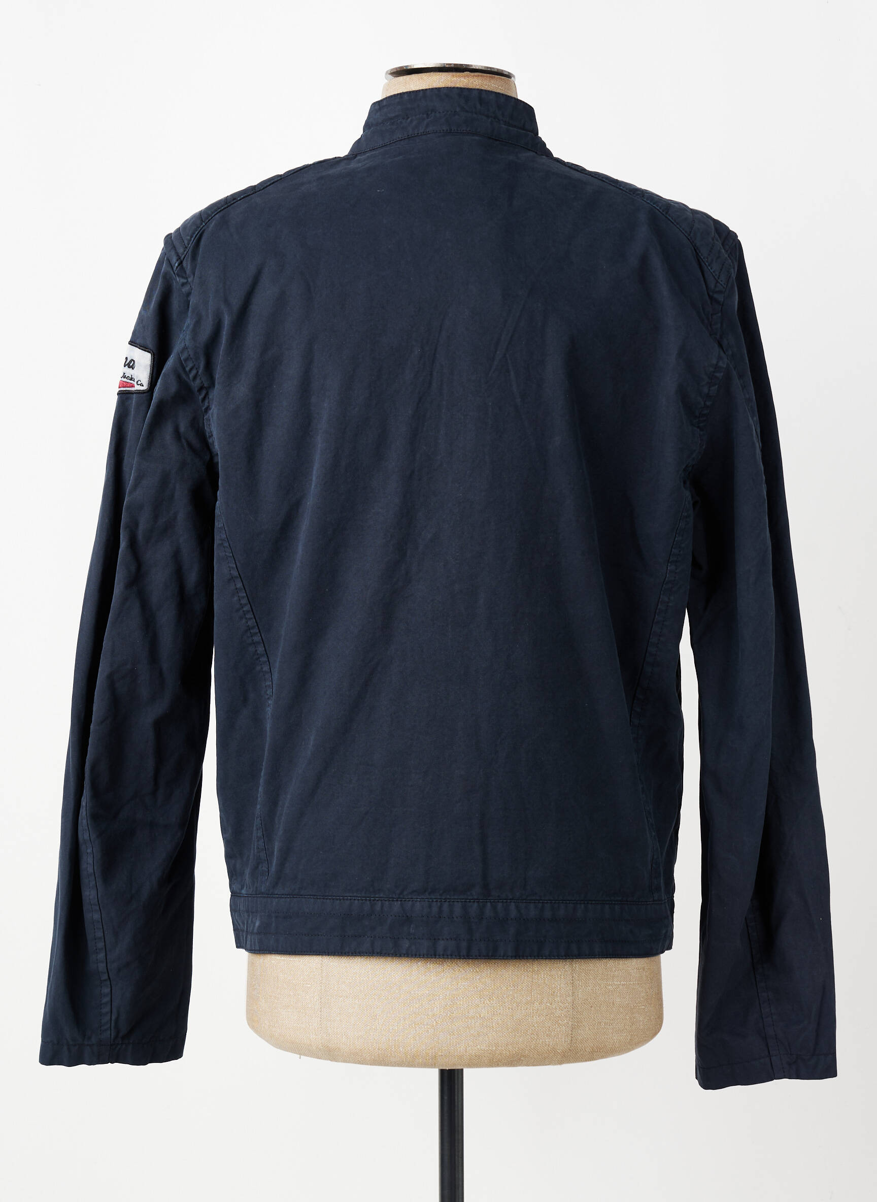 Veste casual fermeture boutonnée sur le devant bleu DAYTONA homme