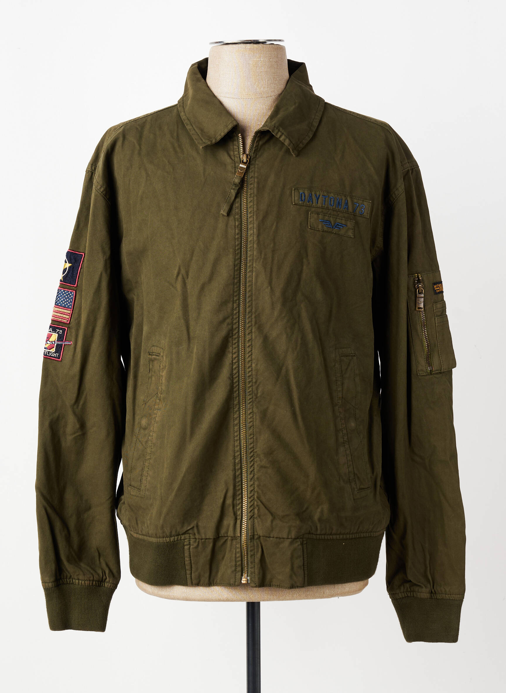 Blouson manches longues vert DAYTONA homme