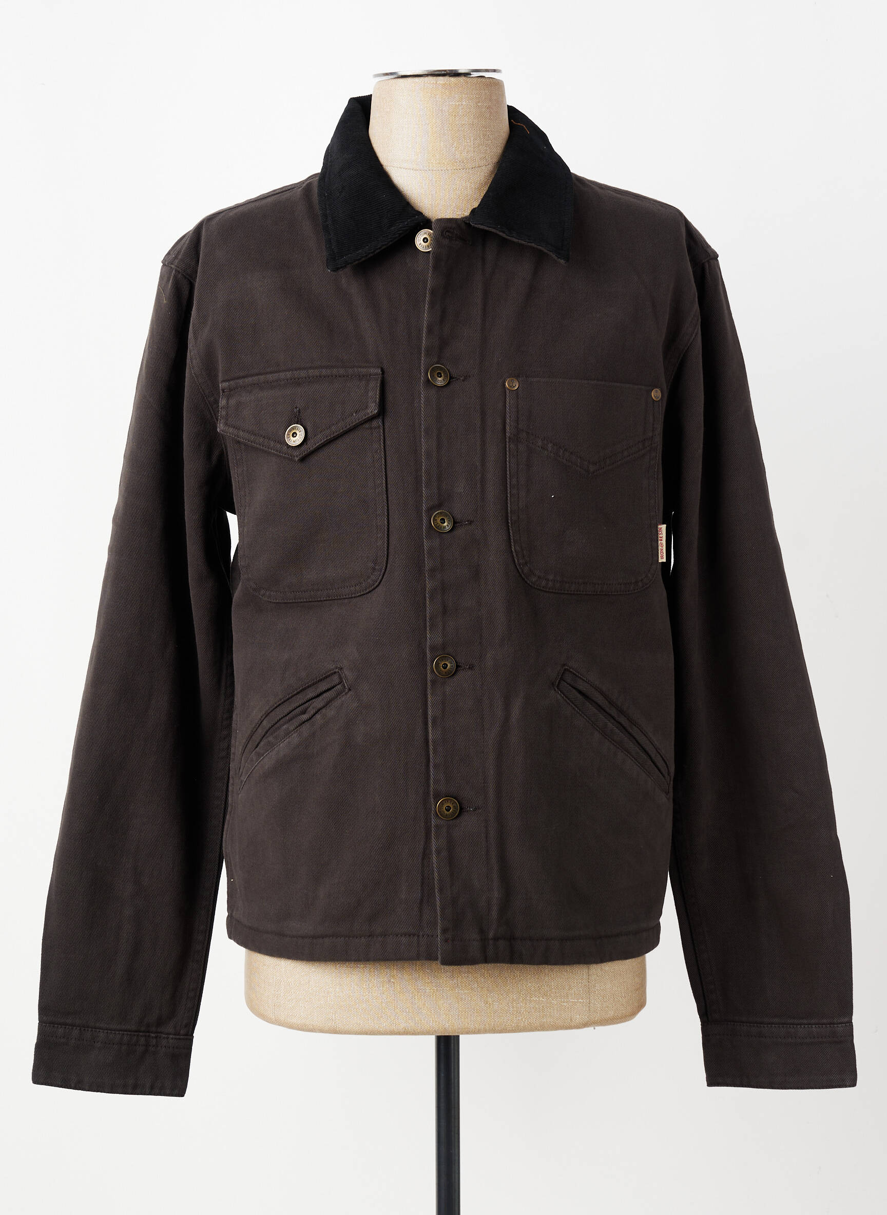 Veste casual fermeture boutonnée sur le devant gris IRON AND RESIN homme