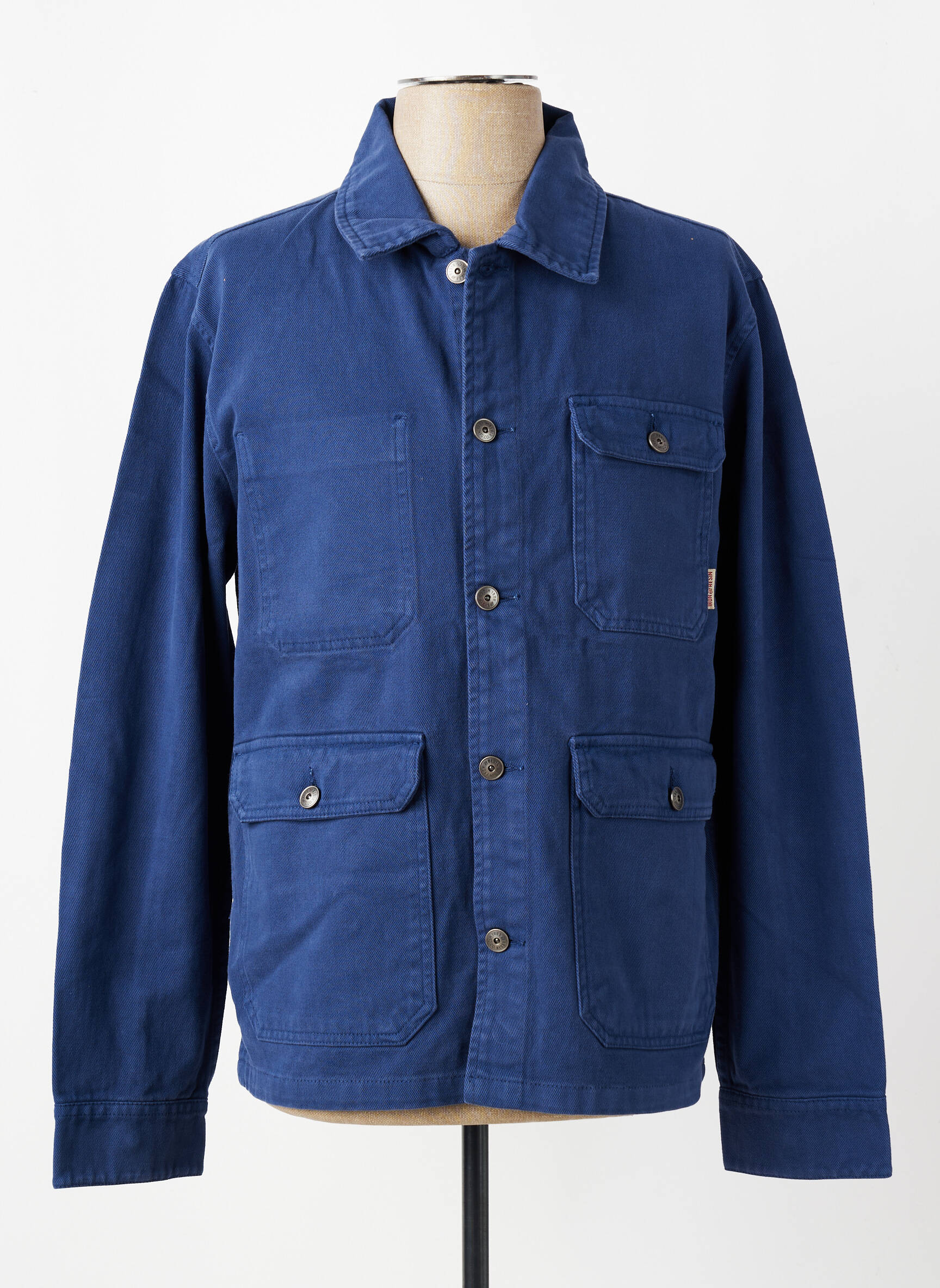 Veste casual fermeture boutonnée sur le devant bleu IRON AND RESIN homme