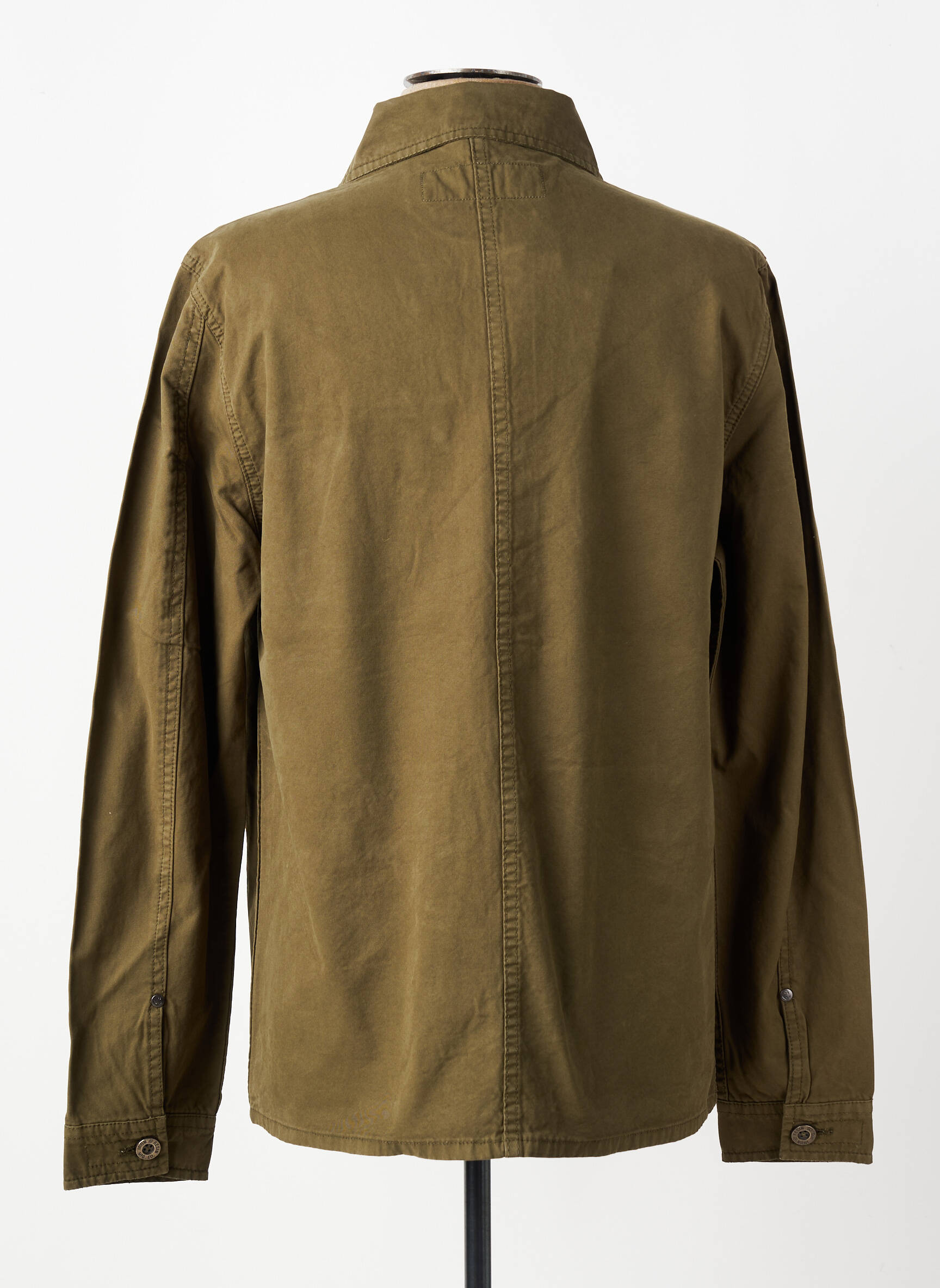Veste casual fermeture boutonnée sur le devant vert IRON AND RESIN homme