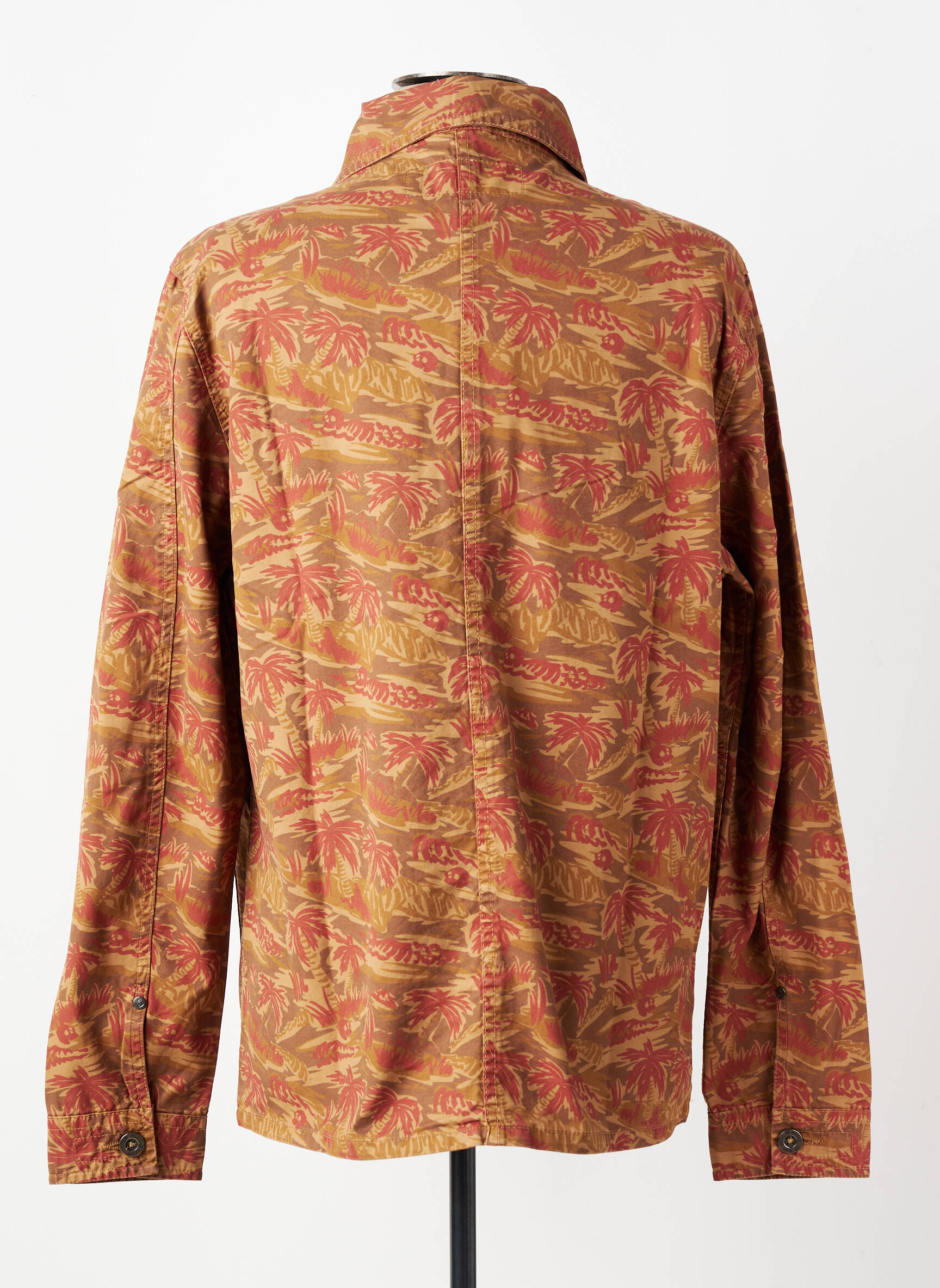 Veste casual fermeture boutonnée sur le devant orange IRON AND RESIN homme