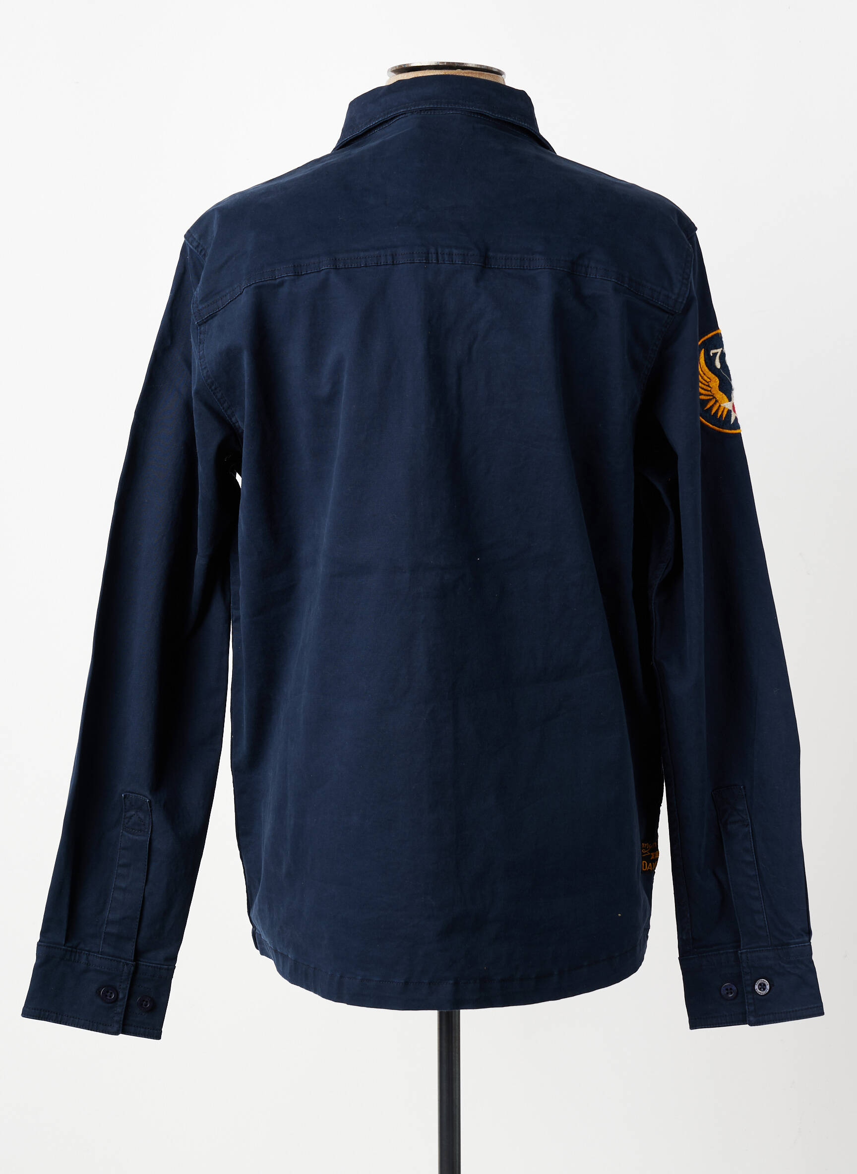 Veste casual fermeture boutonnée sur le devant bleu DAYTONA homme