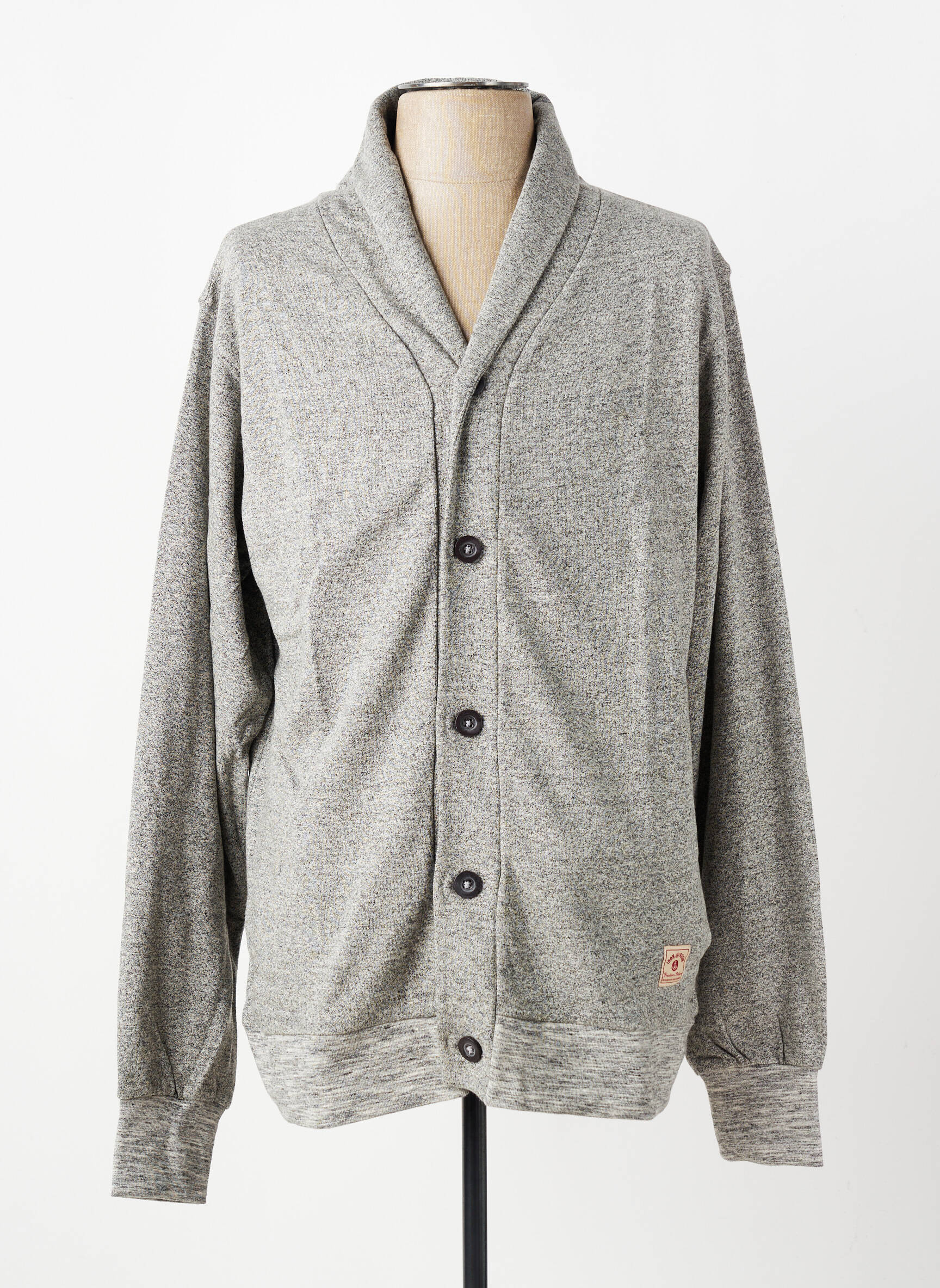 Veste casual resserrée sur le bas gris IRON AND RESIN homme