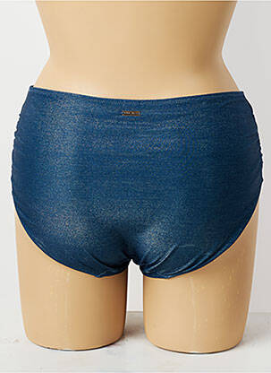 Bas de maillot de bain effet matière satinée culotte bleu FANTASIE femme