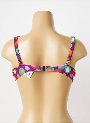 Soutien-gorge effet matière satinée haut soutien-gorge emboitant violet ANTIGEL femme