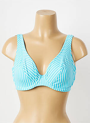 Soutien-gorge effet matière satinée haut soutien-gorge emboitant bleu FREYA femme