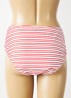 Bas de maillot de bain effet matière satinée culotte rouge FREYA femme
