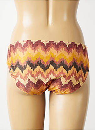 Bas de maillot de bain imprimé fantaisie culotte beige FREYA femme