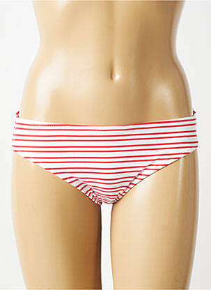 Bas de maillot de bain tissage satiné culotte rouge FREYA femme