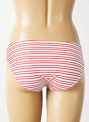 Bas de maillot de bain tissage satiné culotte rouge FREYA femme