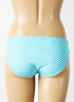 Bas de maillot de bain tissage satiné culotte bleu FREYA femme