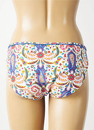 Bas de maillot de bain imprimé fantaisie culotte bleu FREYA femme