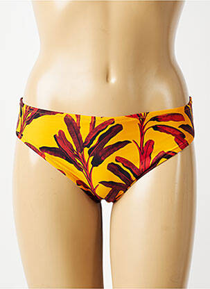 Bas de maillot de bain imprimé tie and dye culotte orange ANTIGEL femme
