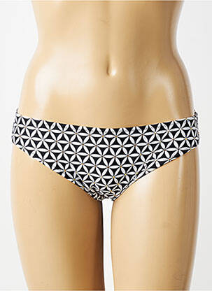 Bas de maillot de bain effet matière satinée culotte noir FREYA femme