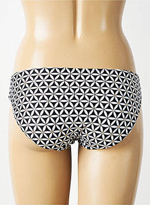 Bas de maillot de bain effet matière satinée culotte noir FREYA femme