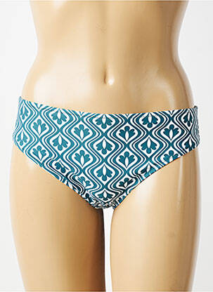 Bas de maillot de bain imprimé fantaisie culotte vert ANTIGEL femme