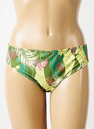 Bas de maillot de bain imprimé tie and dye culotte vert ANTIGEL femme