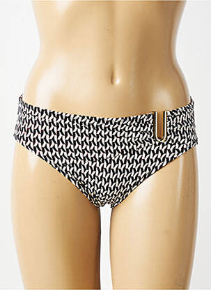 Bas de maillot de bain effet matière satinée culotte noir FANTASIE femme