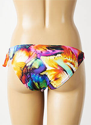 Bas de maillot de bain imprimé fantaisie culotte orange ANTIGEL femme