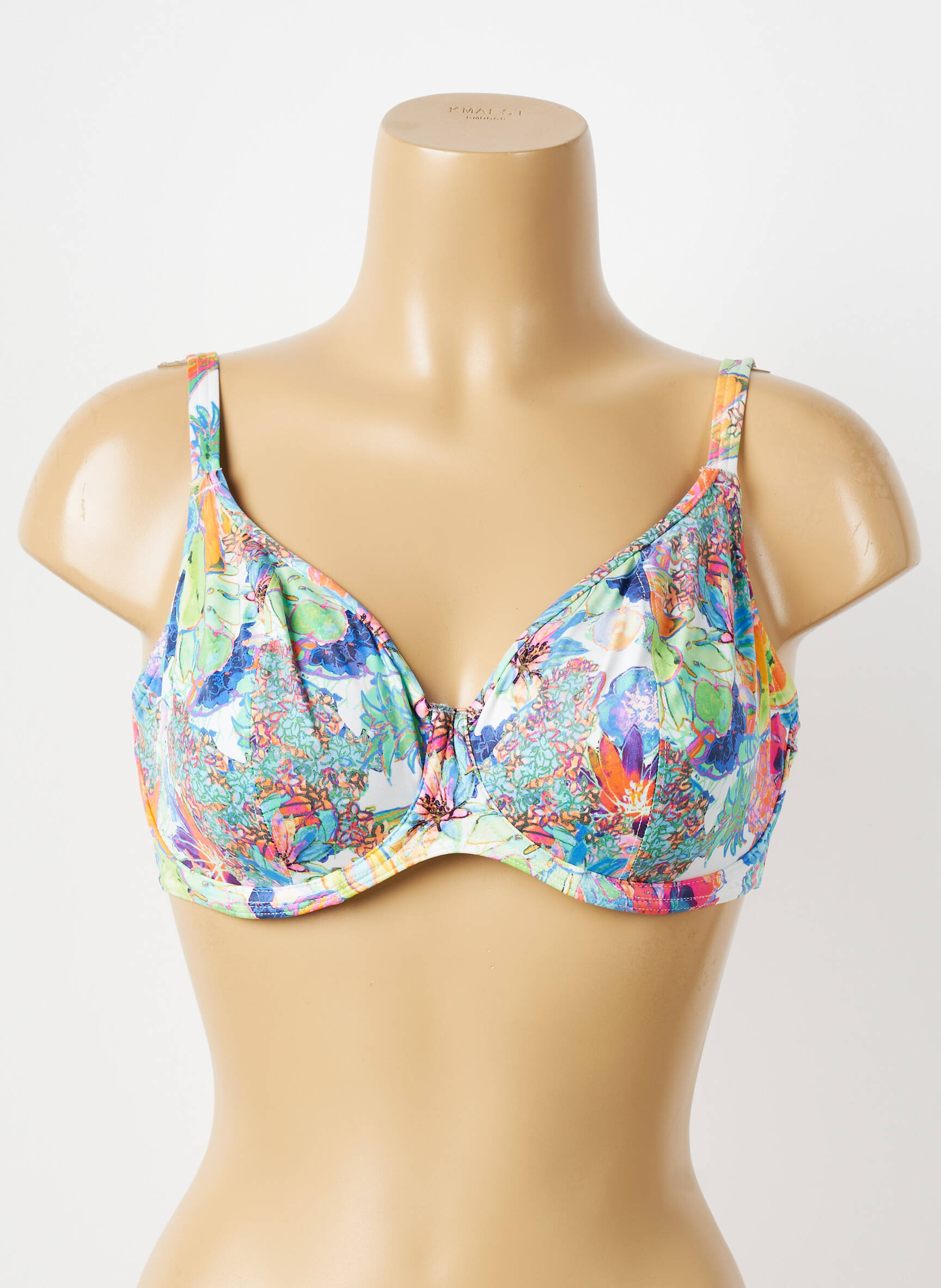 Haut de maillot de bain stretch haut soutien-gorge balconnet bleu FREYA femme
