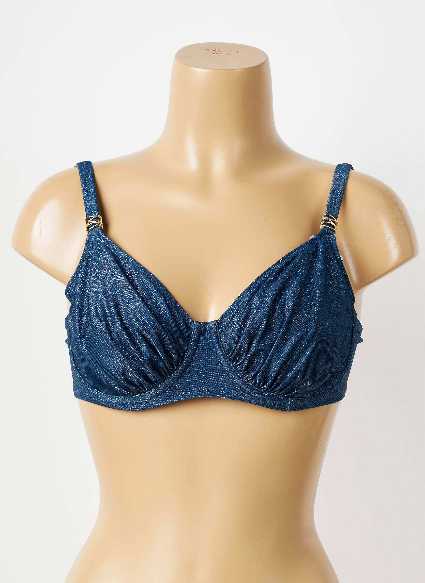 Soutien-gorge effet matière satinée haut soutien-gorge emboitant bleu FANTASIE femme