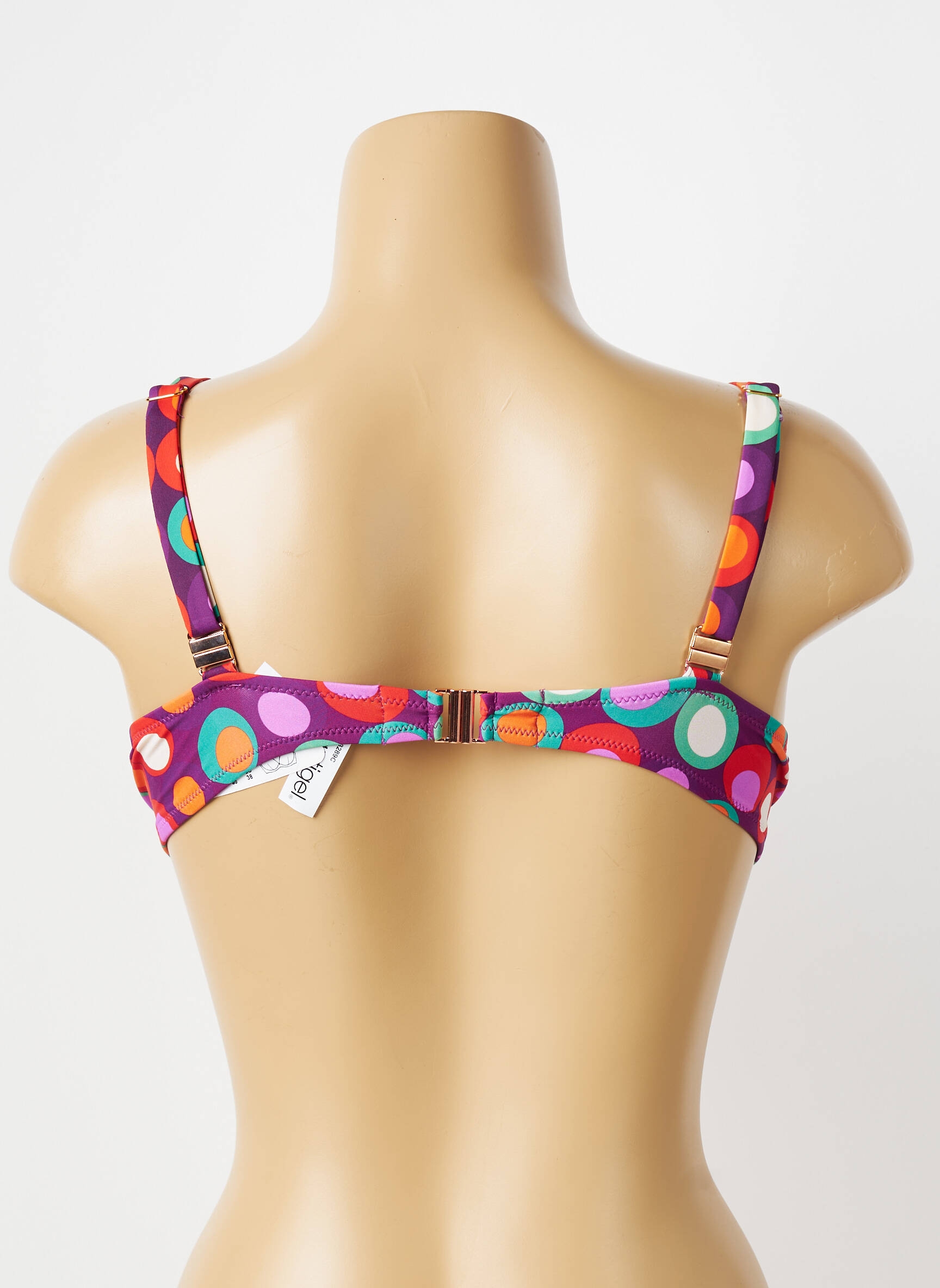 Soutien-gorge effet matière satinée haut soutien-gorge emboitant violet ANTIGEL femme