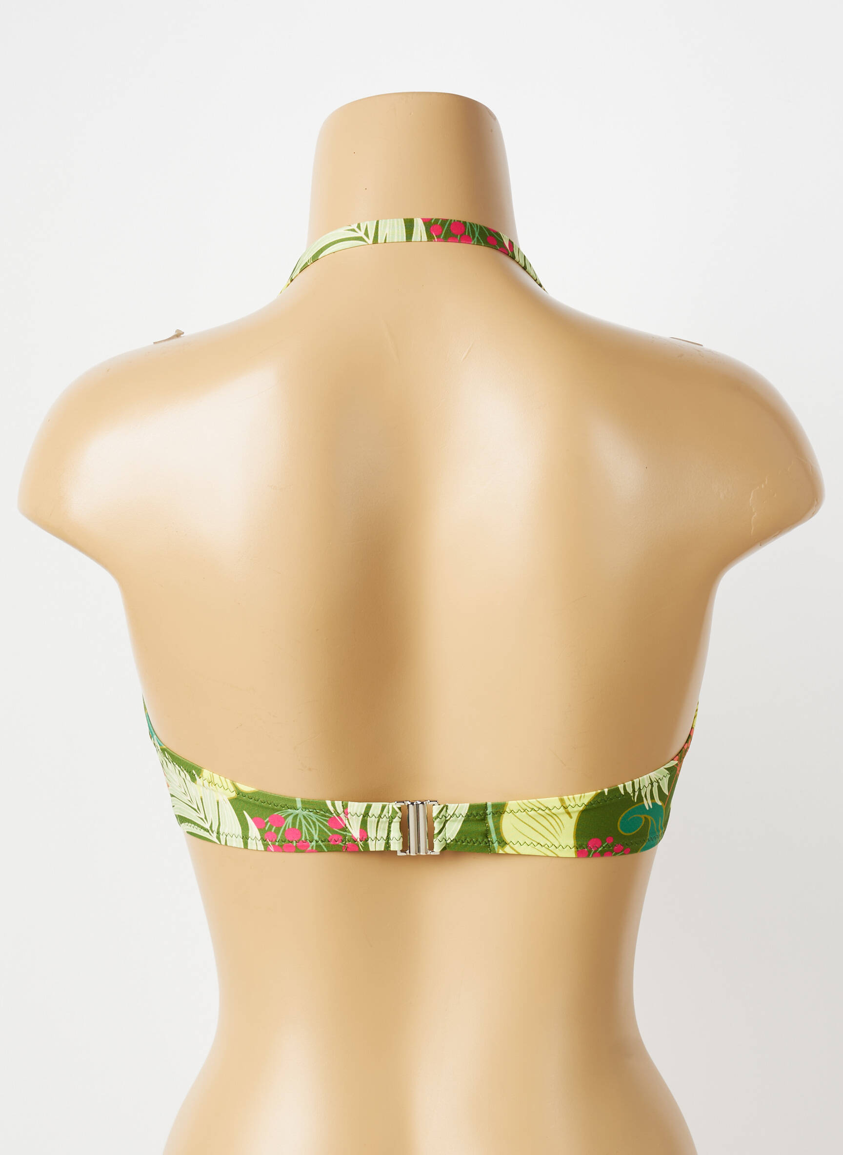 Haut de maillot de bain stretch haut soutien-gorge moulé vert ANTIGEL femme