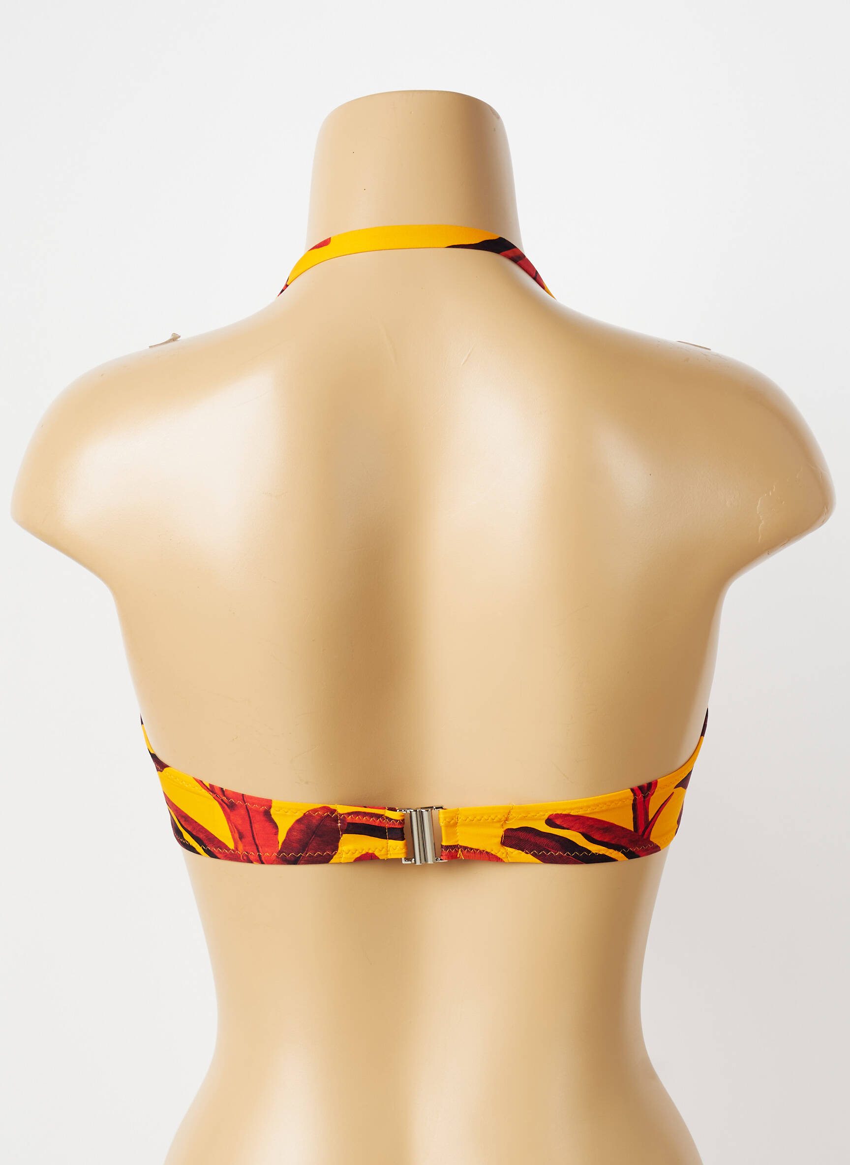 Haut de maillot de bain stretch haut soutien-gorge moulé orange ANTIGEL femme