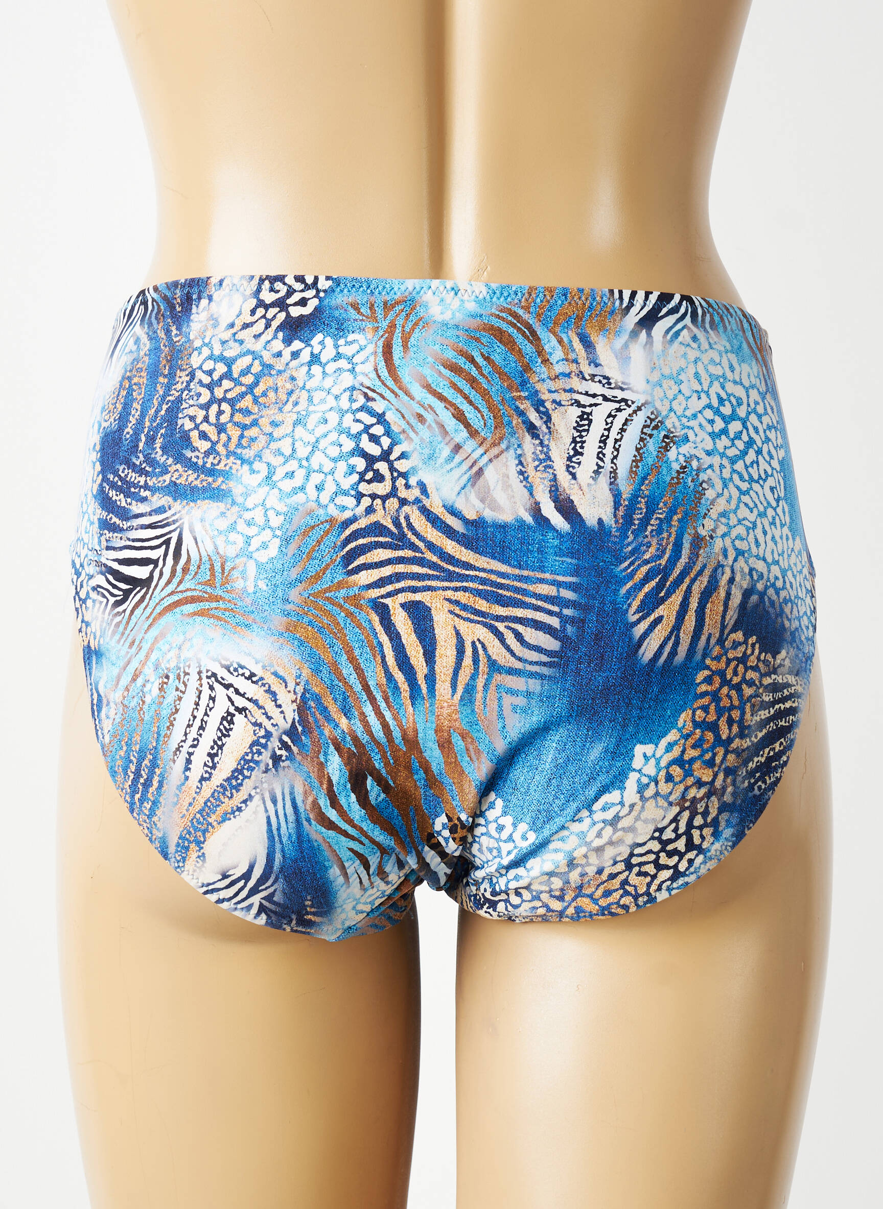 Bas de maillot de bain tissage satiné culotte bleu FANTASIE femme
