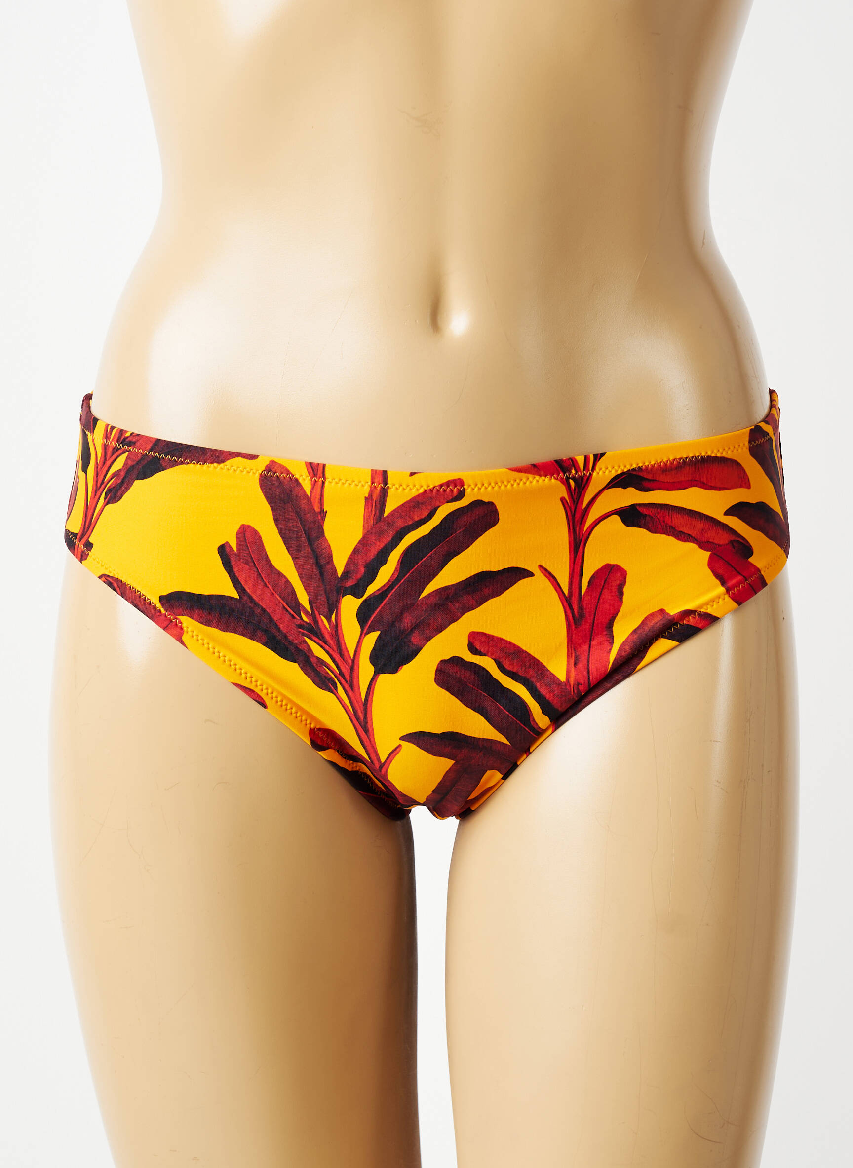 Bas de maillot de bain imprimé tie and dye culotte orange ANTIGEL femme