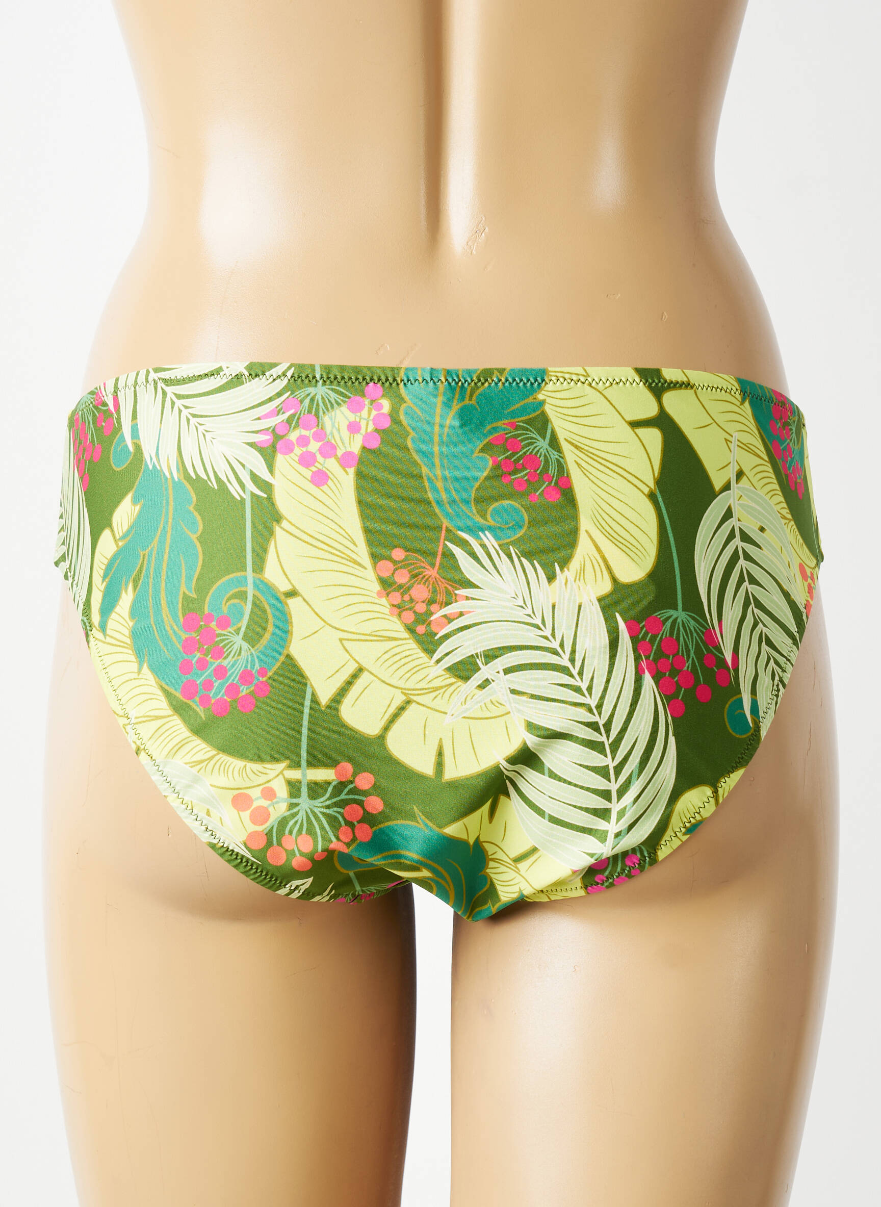 Bas de maillot de bain imprimé tie and dye culotte vert ANTIGEL femme