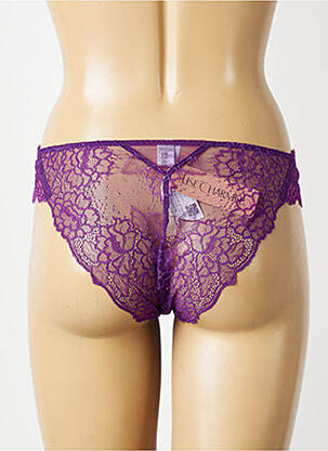 Culotte broderie dentelle de calais violet LISE CHARMEL femme