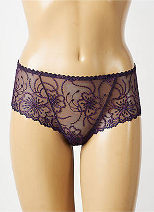 Shorty effet matière satinée violet MARIE JO femme