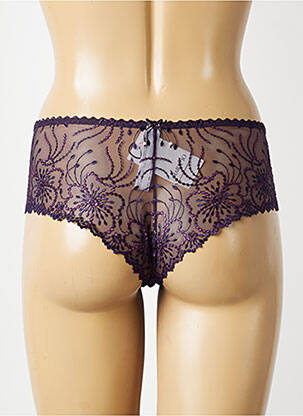 Shorty effet matière satinée violet MARIE JO femme