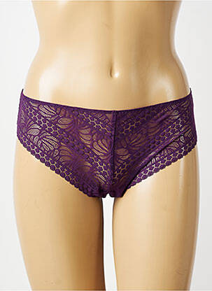 Tanga stretch violet ANTIGEL femme