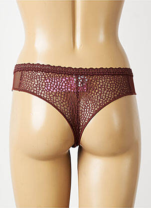 Tanga stretch marron ANTIGEL femme